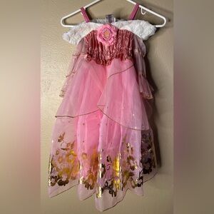 Disney Pink and Gold Fairy Tale Costume. Sleeping Beauty dress. Size 4. NWT.